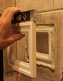 Ceramic trim instal